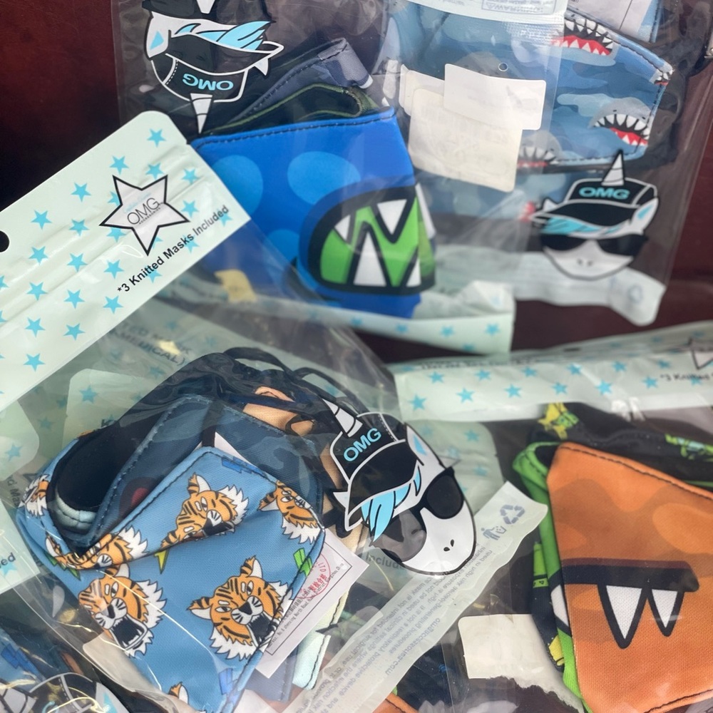 Kids boys 3pk facemasks - Picture 2 of 3
